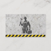 建築ブルーカラー労働者 名刺 (裏面)