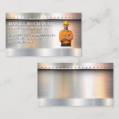 建築ブルーカラー労働者 | 大工 名刺 (正面/裏面)