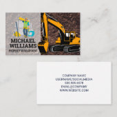 建築ブルーカラー | 地球引越し業者車 名刺 (正面/裏面)