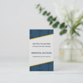 建築ブルースビジネスカード 名刺 (スタンド正面)