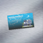 建築ブループリント |エステー実在トハウジング マグネット名刺 (インサイチュ)