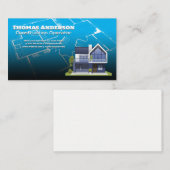 建築ブループリント |エステー実在トハウジング 名刺 (正面/裏面)