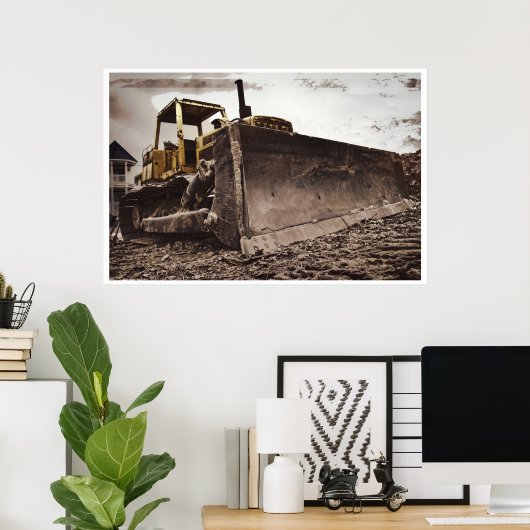 建築ブル ポスター (ホームオフィス)