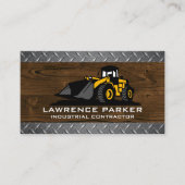 建築ブル |金属(木材) 名刺 (正面)