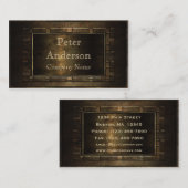 建築ブロンズ金属フレーム 名刺 (正面/裏面)