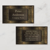 建築ブロンズ金属フレーム 名刺 (正面/裏面)