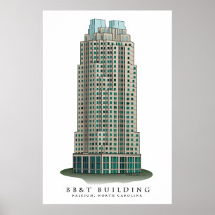 建築プリントを造るローリーBB&T ポスター