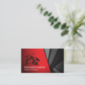 建築プロパティの開発者 | ブルーカラー 名刺 (スタンド正面)