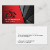 建築プロパティの開発者 | ブルーカラー 名刺 (正面/裏面)