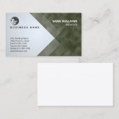 建築プロフェッショナルのジオメトリックストライプ 名刺 (正面/裏面)