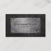 建築プロフェッショナルダークウッド&メタル 名刺 (正面)
