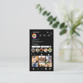 建築プロフェッショナルビルダーハンドマンQRコード 名刺 (スタンド正面)