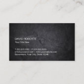 建築プロフェッショナルブラックストーンテクスチャ 名刺 (裏面)