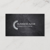 建築プロフェッショナルブラックストーンテクスチャ 名刺 (正面)