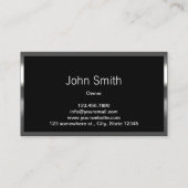 建築プロフェッショナルメタル&ストーンモダン 名刺 (裏面)