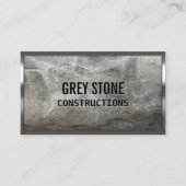 建築プロフェッショナルメタル&ストーンモダン 名刺 (正面)