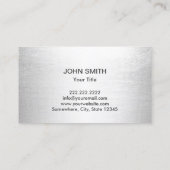 建築プロフェッショナルメタル&ストーン 名刺 (裏面)