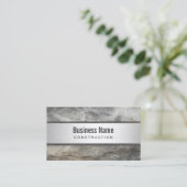 建築プロフェッショナルメタル&ストーン 名刺 (スタンド正面)