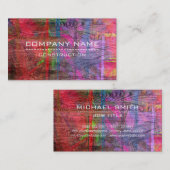 建築プロフェッショナルモダンウカラフルッド 名刺 (正面/裏面)