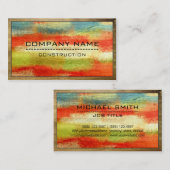 建築プロフェッショナルモダンウカラフルッド#2 名刺 (正面/裏面)