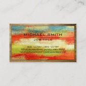 建築プロフェッショナルモダンウカラフルッド#2 名刺 (裏面)