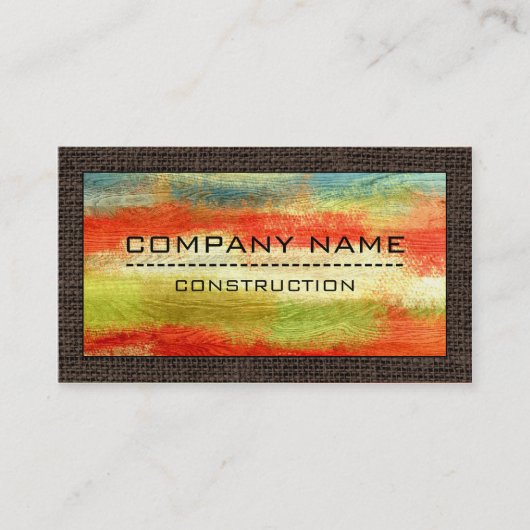 建築プロフェッショナルモダンウカラフルッド#4 名刺 (正面)