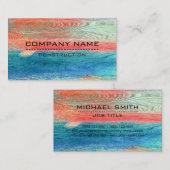 建築プロフェッショナルモダンウカラフルッド#5 名刺 (正面/裏面)