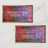 建築プロフェッショナルモダンウカラフルッド#9 名刺 (正面/裏面)