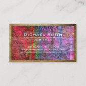 建築プロフェッショナルモダンウカラフルッド#9 名刺 (裏面)