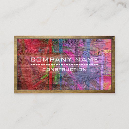 建築プロフェッショナルモダンウカラフルッド#9 名刺 (正面)
