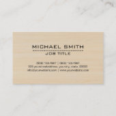 建築プロフェッショナルモダンウッド 名刺 (裏面)