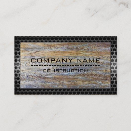 建築プロフェッショナルモダンウッド#5 名刺 (正面)