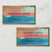 建築プロフェッショナルモダンウッド#8 名刺 (正面/裏面)