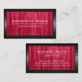 建築プロフェッショナルモダンレッドウッド#3 名刺 (正面/裏面)