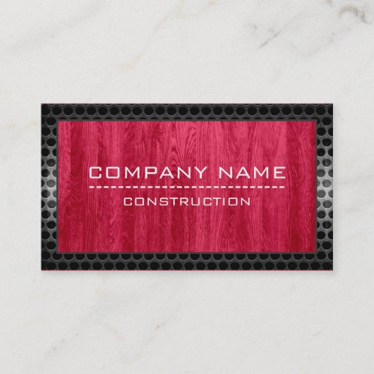 建築プロフェッショナルモダンレッドウッド#3 名刺 (正面)