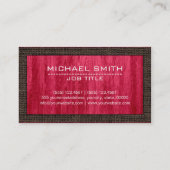 建築プロフェッショナルモダンレッドウッド#4 名刺 (裏面)