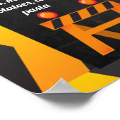 建築ベビーの誕生日のマイルストーンのポスター ポスター (角)