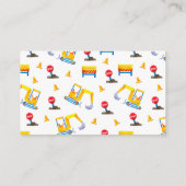 建築ベビーシャワーおむつラッフルチケット エンクロージャーカード (裏面)