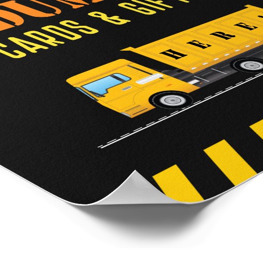 建築ベビーシャワーカードとギフトシンボルや象徴 ポスター (角)