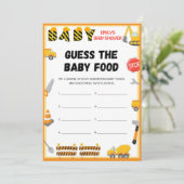 建築ベビーシャワーゲーム – 編集可能な名前 – インチ 招待状 (スタンド正面)