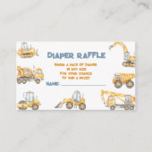 建築ベビーシャワーダンプトラックパーティー エンクロージャーカード (正面)