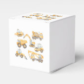 建築ベビーシャワーダンプトラックパーティー フェイバーボックス (正面サイド)