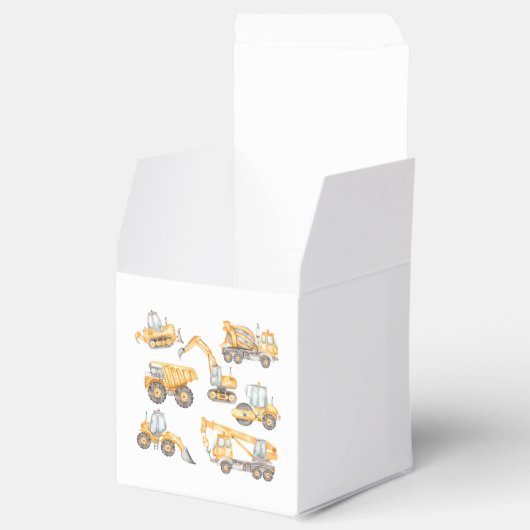 建築ベビーシャワーダンプトラックパーティー フェイバーボックス (オープン)