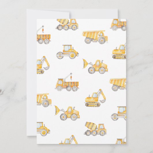 建築ベビーシャワー招待状 招待状 (裏面)