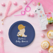 建築ベビーブルドーザベビーシャワー ペーパープレート (パーティー)