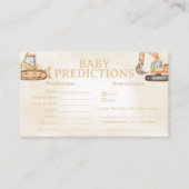 建築ベビー予測ゲーム エンクロージャーカード (正面)