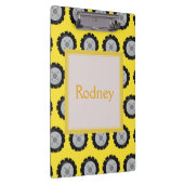 建築ホイール黄色の背景 クリップボード (右)