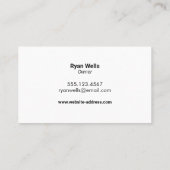 建築ホームの改善 名刺 (裏面)