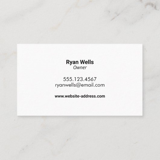 建築ホームの改善 名刺 (裏面)