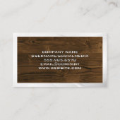 建築ホームロゴ |木製ボード 名刺 (裏面)